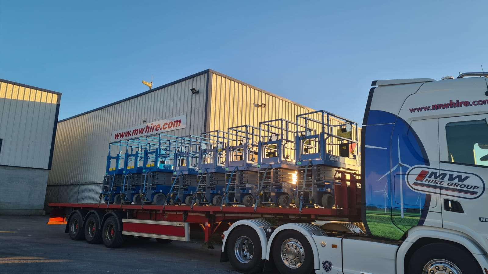 Load of new Genie scissors lifts heading away!!